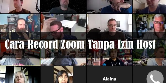 Cara Record Zoom di laptop Tanpa Izin Host