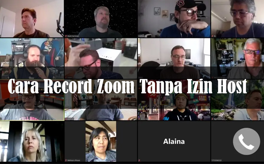 Cara Record Zoom di laptop Tanpa Izin Host