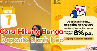cara menghitung bunga deposito bank neo