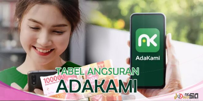 Tabel Pinjaman Adakami Terbaru Dengan Limit Lebih Tinggi