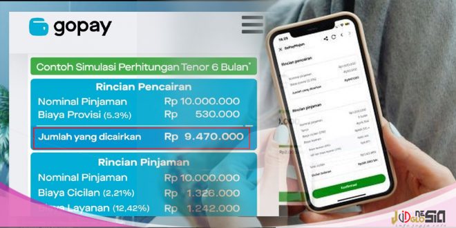 Simulasi Gopay Pinjam Hitung Cicilan dan Proses Pengajuan
